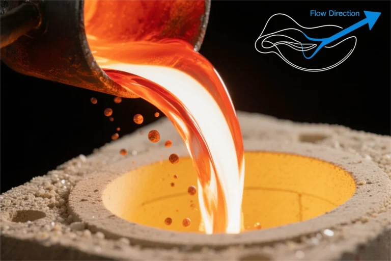 Casting Alloy fluidity during casting process