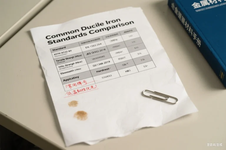 Common Ductile Iron Standards Comparison