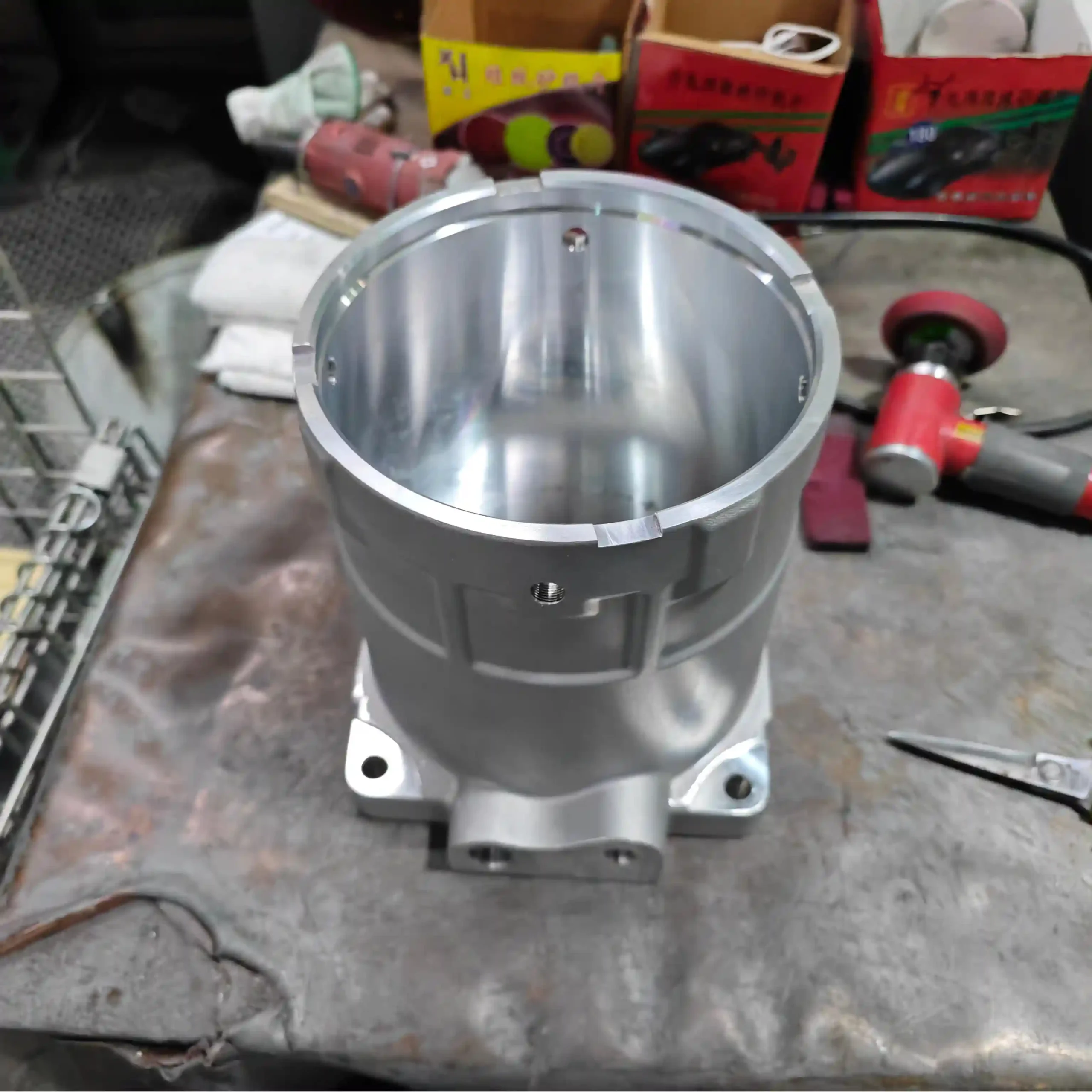 Aluminum alloy gravity die casting sample parts