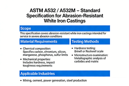 Abrasion Resistant White Iron