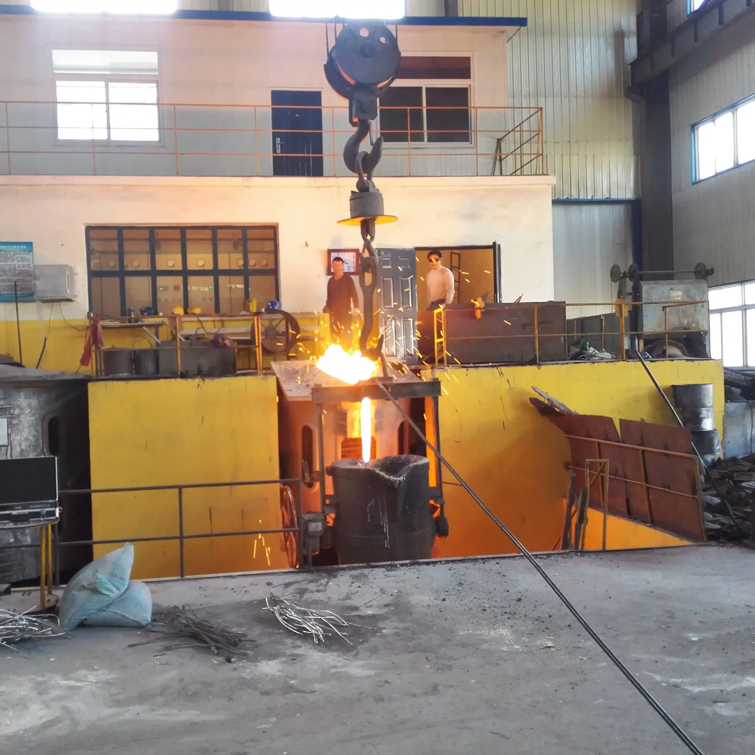Induction furnace melting