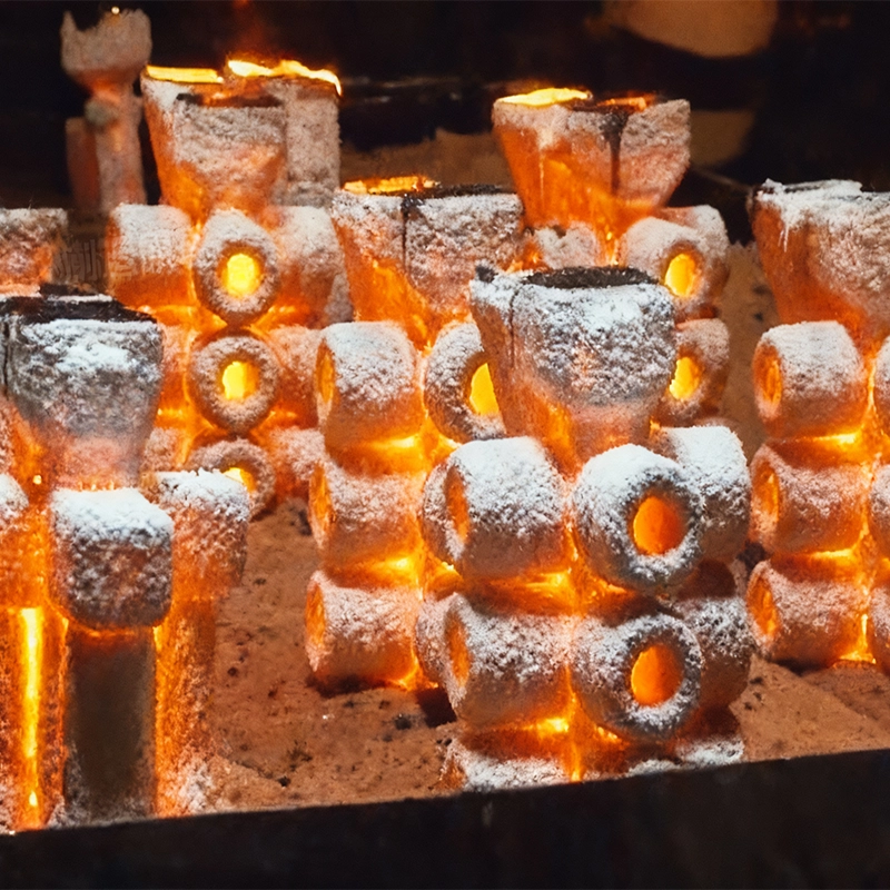 Shell baking for investment casting