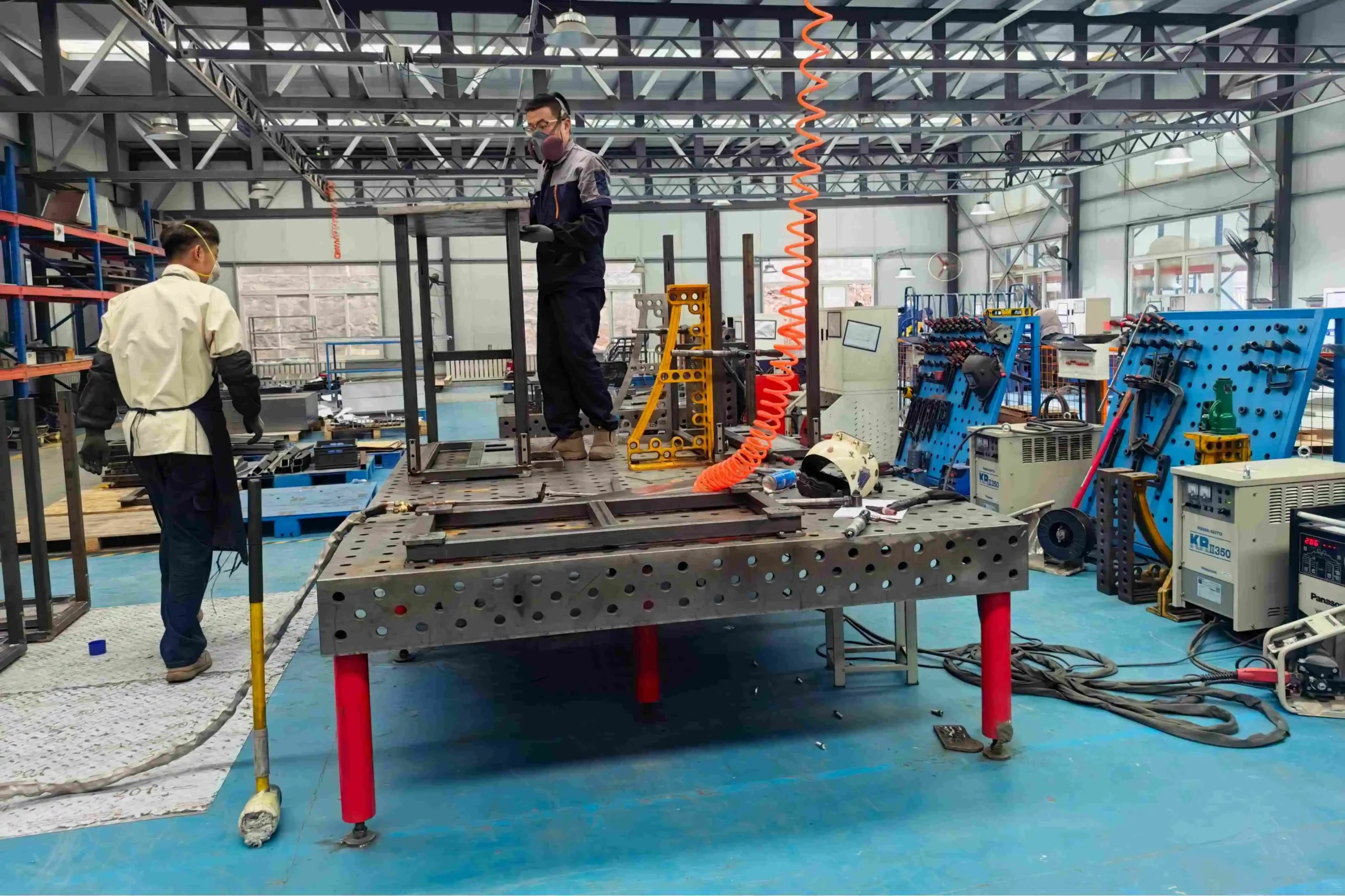 Rotary tiller assembly line at Leesh Holdings