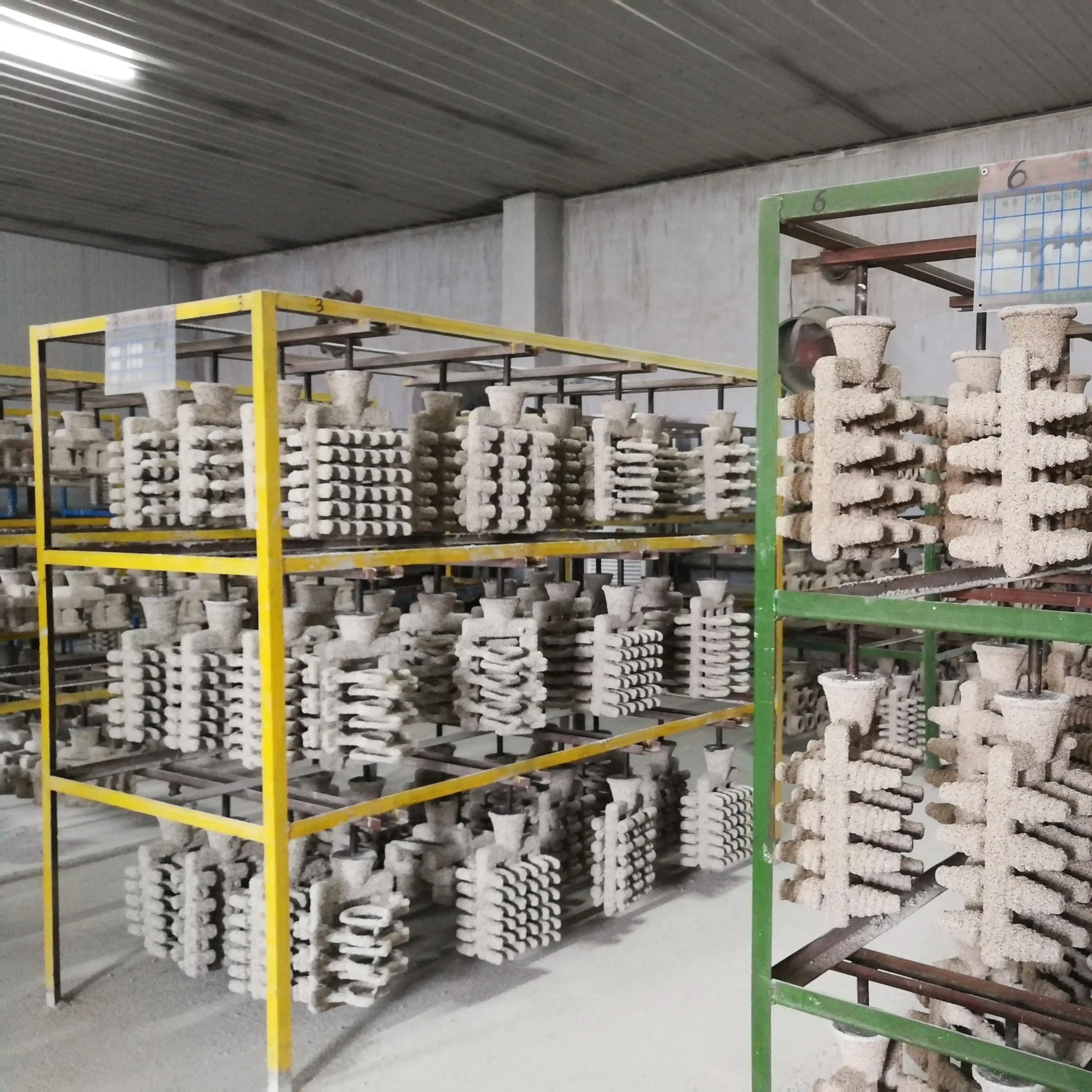 Ceramic shell coating line